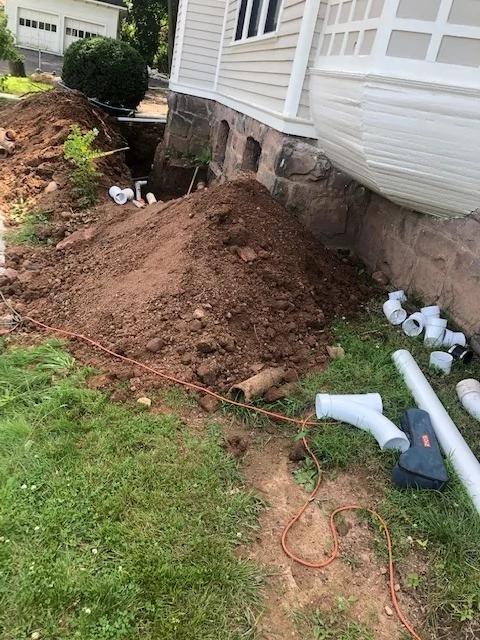 Exterior Sewer and Water Line Installation
