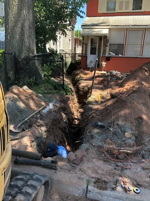 Exterior Sewer and Water Line Installation